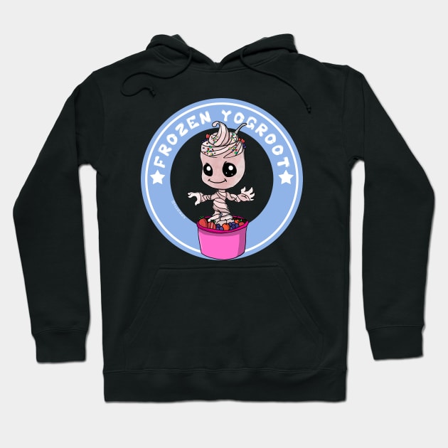 Frozen Yogroot Hoodie by cartoonish